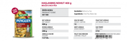 Penguen Haşlanmış Nohut - Özba Gıda İnşaat San. ve Tic. Ltd. Şti. - 0412 251 11 53 - 0412 251 05 64